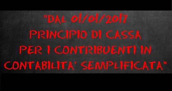 Contabilità semplificata e regime di cassa: Legge di Stabilità 2017