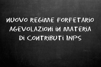 forfettari e inps